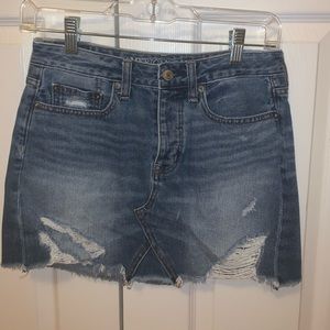Denim mini skirt